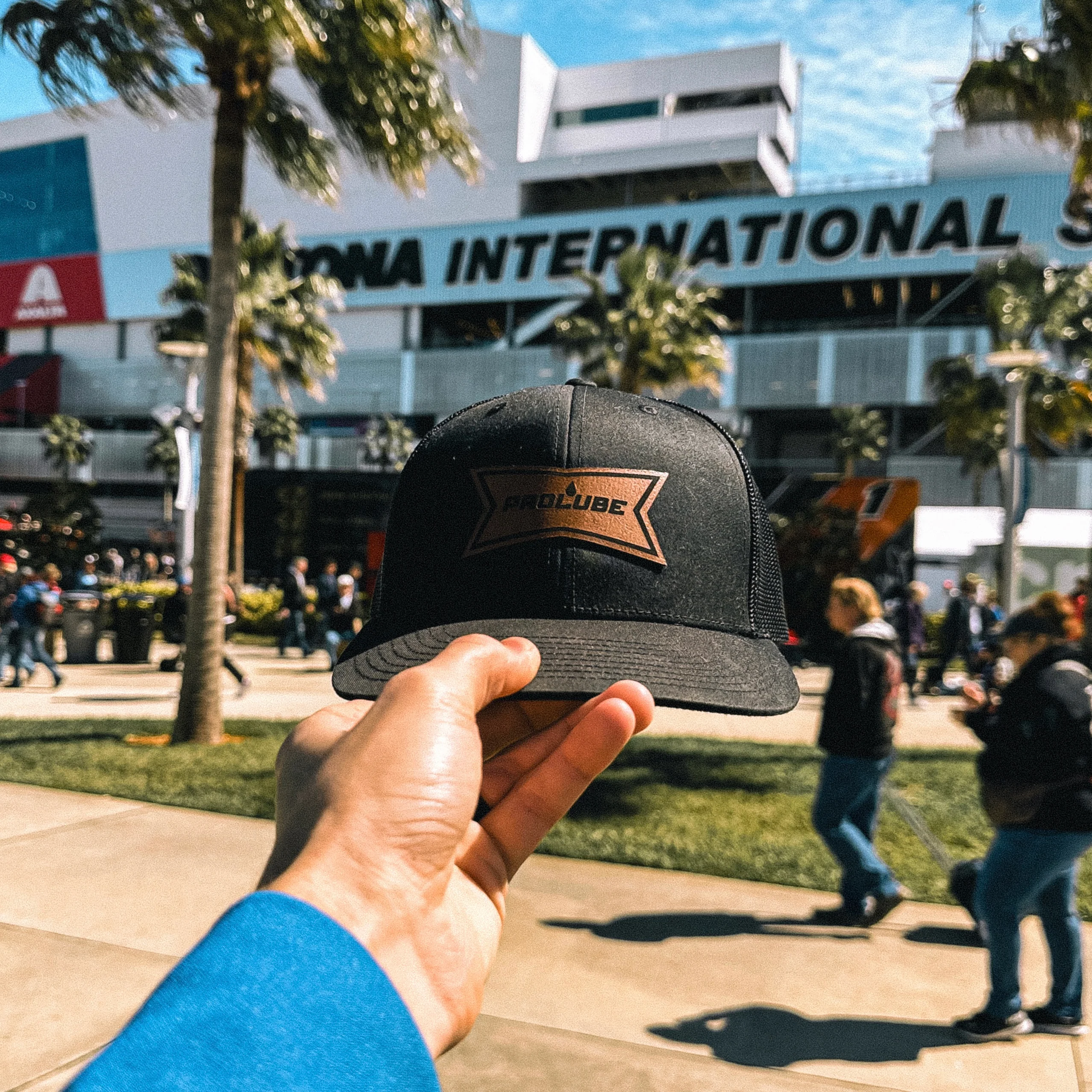 Prolube Leather Patch Trucker Hat - Image 4